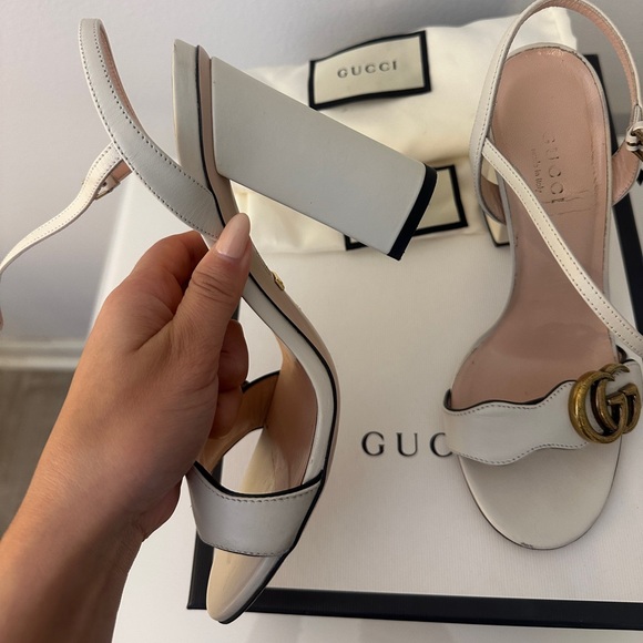 Gucci Marmont White Heels - Picture 11 of 16